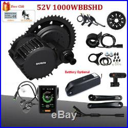 BAFANG 48V/52V 1000W BBSHD Mid Drive Motor Conversion Kit Battery E-Bike BB 68mm