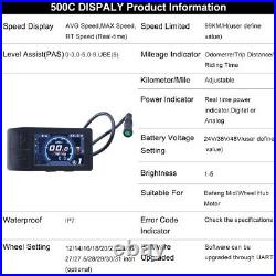 BAFANG BBS02B 48V 750W Mid Drive Motor Conversion Kit DIY Ebike 850C LCD Display