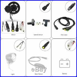 BBS02B 48V 500W Mid Drive Motor Conversion Kit Set Components for Electric Bike