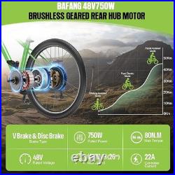Bafang 48V75OW Rear Hub Motor Wheel Kit 26 27.5 700C DIY Ebike Conversion Kits