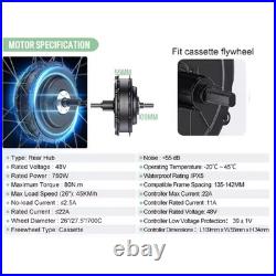 Bafang 48V75OW Rear Hub Motor Wheel Kit 26 27.5 700C DIY Ebike Conversion Kits