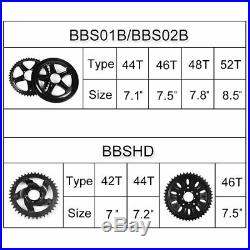 Bafang 48V 750W BBS02B Mid Drive Motor Conversion Kits DIY Ebike Component Parts