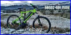 Bafang 48V 750W BBS02 Mid Drive Motor Conversion Kit Ebike P850C 44T UK Stock