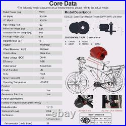 Bafang Bbs02B 48V 750W Mid Drive Electric Bike Motor Ebike Conversion Kit Mid Mo