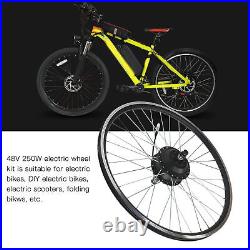 Bike Front Drive Motor Wheel Kit Electric Bike Conversion Kit Grooved Design