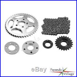Black Motorcycle Chain Drive Conversion Kit For 2000-UP Harley Sportster models