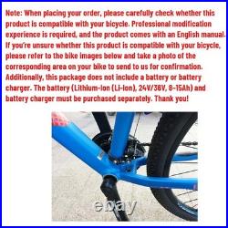DIY Electric Bike Conversion Kit Brushless Friction Drive Motor Bicycle Booster