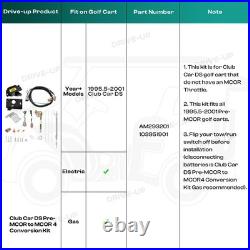DRIVE UP Golf Cart DS Pre-MCOR to MCOR4 Conversion Kit for 1995.5-2001
