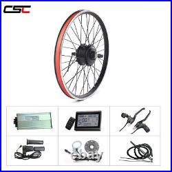 Disc and V brake bicycle conversion front rear motor gear driving Ebike kit 36v