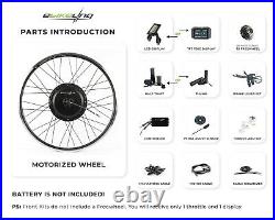 EBikeling 48V 1500W 26 FAT Tire Direct Drive Rear eBike Bicycle Conversion Kit