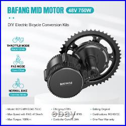 EKD01 48V750W BAFANG Electric Bicycle Conversion Kits BBS02B DIY Mid Drive Motor