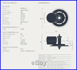 EU Duty Free BBSHD 48V 1000W Bafang Mid Drive Kit 68/100/120mm conversion kit