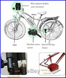 E-Bike 48V 1000W Bafang Mid-Drive Motor Conversion Kit+52v 17.5A Sumsung Battery