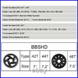 E-bike BAFANG BBSHD 48V 1000W 68mm 100mm BB Mid Drive Motor Conversion Kits New