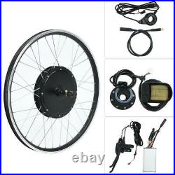 E-bike Conversion Kit With 48V 1500W Motor 26In Wheel KT-LCD5 Meter(front Drive)z