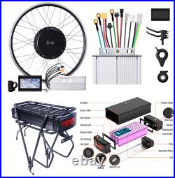 Ebike Conversion Kit 48V 2000 2627.5 Rear Wheel Motor 27Ah Rear Rack Battery Ebike Conversion Kit 48V 2000 2627.5 Rear Wheel Motor 27Ah Rear Rack Battery
