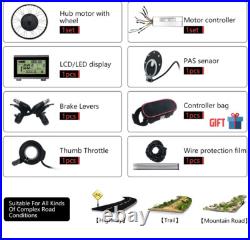 Ebike Conversion Kit 48V 2000 2627.5 Rear Wheel Motor 27Ah Rear Rack Battery Ebike Conversion Kit 48V 2000 2627.5 Rear Wheel Motor 27Ah Rear Rack Battery