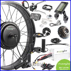 Ebikeling 48V 1200W 26 FAT Direct Drive Front Rear Electric Bike Conversion Kit