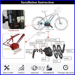 Electric Bicycle Ebike Bafang BBS02B 48V750W Middle Drive Motor Conversion Kits
