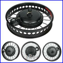 Electric Bike 48V 1000W Hub Motor Conversion Kit Wheel 20x4 inch with Meter