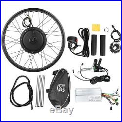 Electric Bike 48V 1000W Hub Motor Conversion Kit Wheel 26x4 inch Rear drive