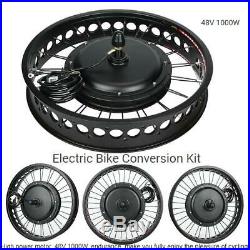 Electric Bike Conversion Kit 48V 1000W 20''Front/Rear Wheel With Meter EBike Motor
