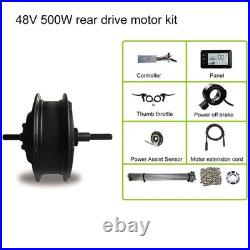 Electric Bike Conversion Kit 48V 500W Rear Drive Motor GD01 Panel 130X Thum AM Electric Bike Conversion Kit 48V 500W Rear Drive Motor GD01 Panel 130X Thum AM