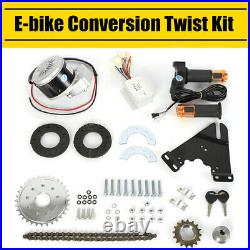 Electric Bike Left Side Drive Motor Twist Kit Mountain Bike Conversion 250W 24V