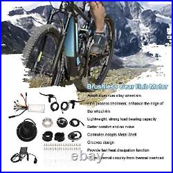 (For 26in Rim Spokes)E-Bike Conversion Kit Rear Drive Bike Motor Wheel Kit