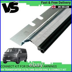 For Vw T5 T6 2003-2024 Awning Rail & Drive Away Connect Kit Swb/silver