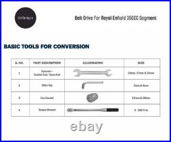 Gates Chain to Belt Drive Conversion Kit Royal Enfield 350