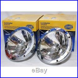 HELLA RALLYE FF4000 COMPACT CHROME DRIVING SPOT LIGHTS With 55W HID CONVERSION KIT
