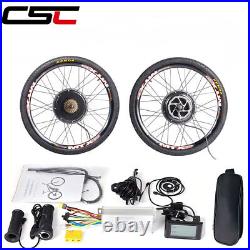 In UK MTX Electric Bike Conversion Kit Direct Drive Hub Motor 15OOW 18AH Battery