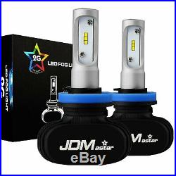JDM ASTAR 2G H11 Extreme Bright CSP 6000K White LED Fog Driving Lights Bulbs 2x