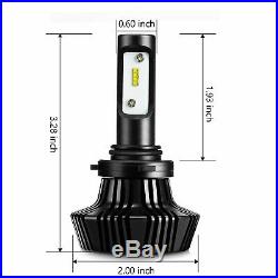 JDM ASTAR 7000Lm 8th 9006 HB4 6000K White LED Headlight Lamps High/Low Beam Bulb