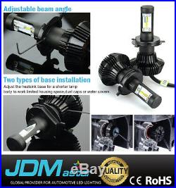 JDM ASTAR 8G 8000LM H4/9003 HB2 LED Headlight High Low Dual Beam DRL Bulbs White