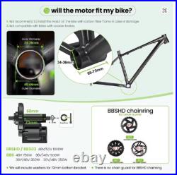 M615 Bafang 48-52V 1000W Mid Drive Motor BB 68/100/120mm Ebik Conversion Kits M615 Bafang 48-52V 1000W Mid Drive Motor BB 68/100/120mm Ebik Conversion Kits