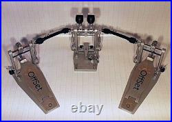 Offset Eclipse Double Bass Drum Pedal with Direct Drive Conversion Kit