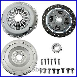PARTSLINE Clutch Kit 4 Piece Conversion Flywheel 4PCS 220MM Aluminium