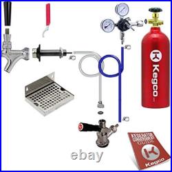 Premium Kegerator Conversion Kit with 5 Lb. CO2 Tank Easy 1-Tap Setup