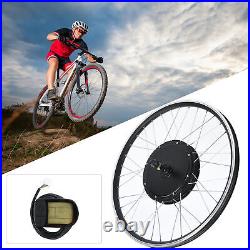 Rear Drive Cassette FlywheelMountain Bike E Bike Conversion Kit With 48V 1500W