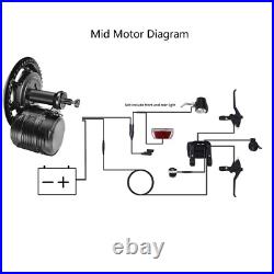TSDZ8 tongsheng 750W 500W 250W Mid Drive Motor Kit Conversion with torque sensor