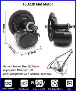 Tongsheng TSDZ2B Mid Drive Motor Conversion Kit 36V 48V 250W 350W 500W