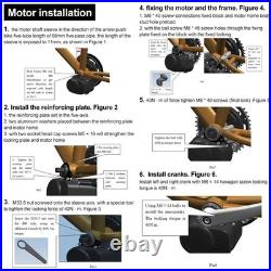 Tongsheng TSDZ2B Mid Drive Motor Conversion Kit 36V 48V 250W 350W 500W