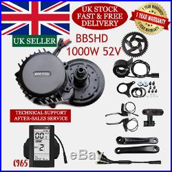 UK stock Bafang C965 52V 1000W BBSHD Mid-Drive Motor Conversion Kits Ebike 46T