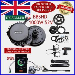 UK stock Bafang DPC18 52V 1000W BBSHD Mid-Drive Motor Conversion Kits Ebike 46T