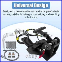 Universal Dual Control Pedal Kit Driving Instructor Gas Brake System PLEASE READ