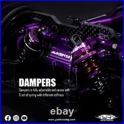 Yeah Racing Magenta Aluminum Conversion Kit Purple For Tamiya TT-02 #MGT-0001